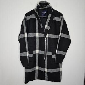 Preloved Madewell Women's Black/Gray Coat Size Small